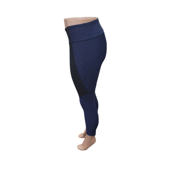 NEW Outdoor Voices Spring 7/8 Color Block Athletic Leggings Black Blue‎ Size S - Picture 6 of 14